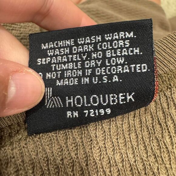 Vintage 90s Harley Davidson Thermal Long Sleeve Shirt Eagle Logo USA Made - Picture 7 of 7